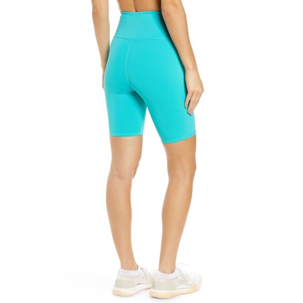 IVL Collective Yoga Bike Shorts Long‎ Teal Blue Size 6 New Retails $78